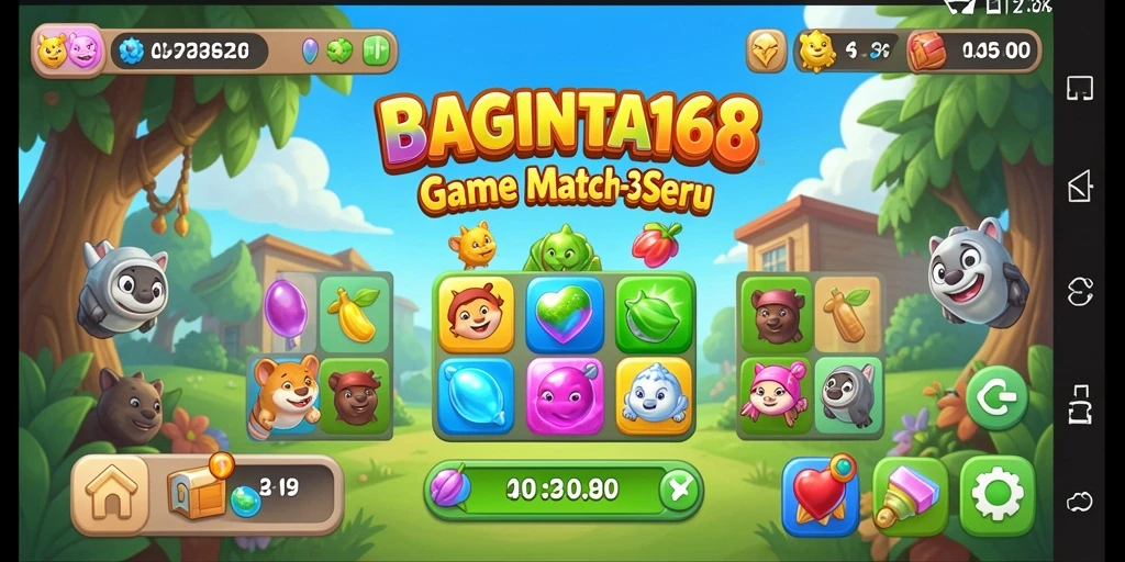 Tangkapan layar gameplay yang seru dan penuh warna dari BAGINTA168.