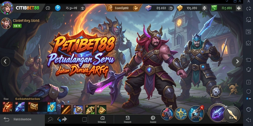 Screenshot utama CITIBET88 menunjukkan aksi pertarungan mendebarkan dalam dunia RPG.
