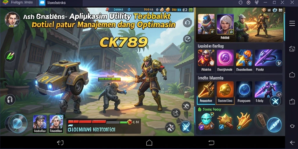 Tampilan antarmuka CK789 yang mudah digunakan dan menarik.