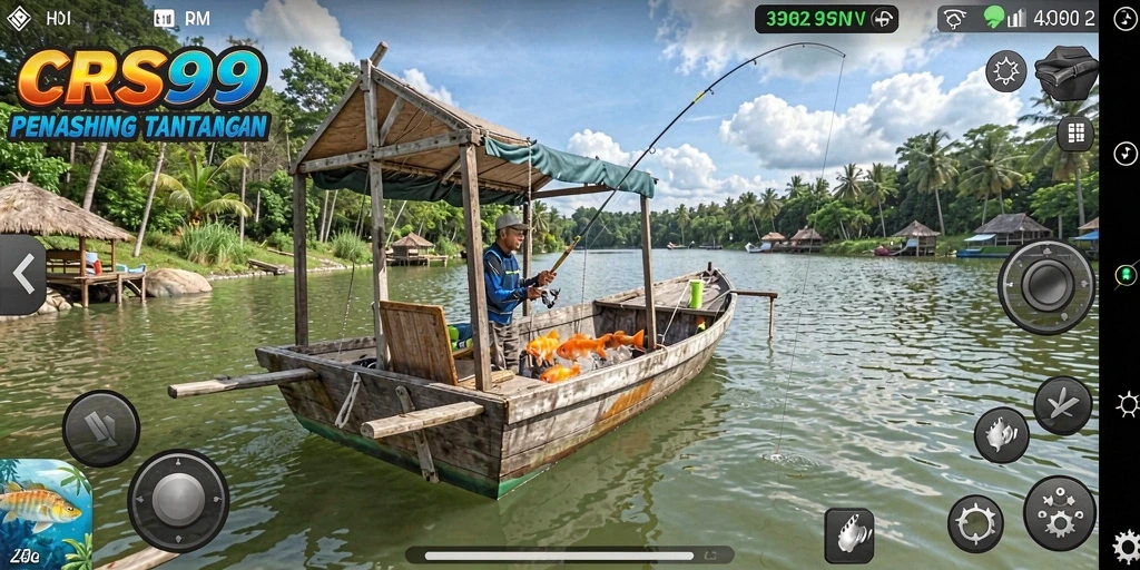 Gameplay seru memancing di berbagai lokasi menakjubkan.