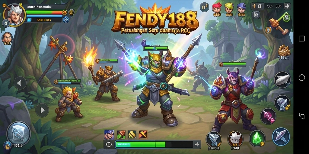 Tangkapan layar menampilkan petualangan epik di dunia RPG FENDY188.