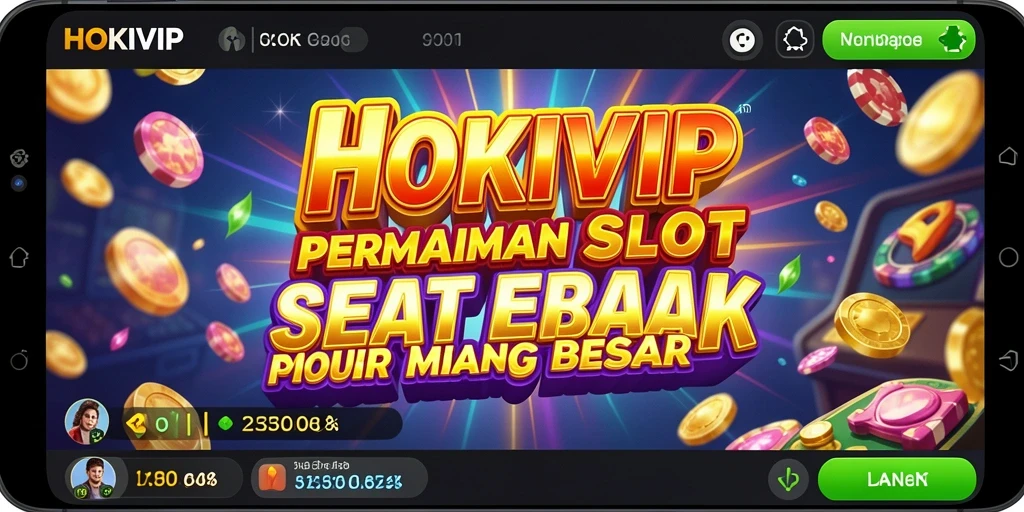 Tampilan gameplay HOKIVIP yang menarik dan penuh warna.