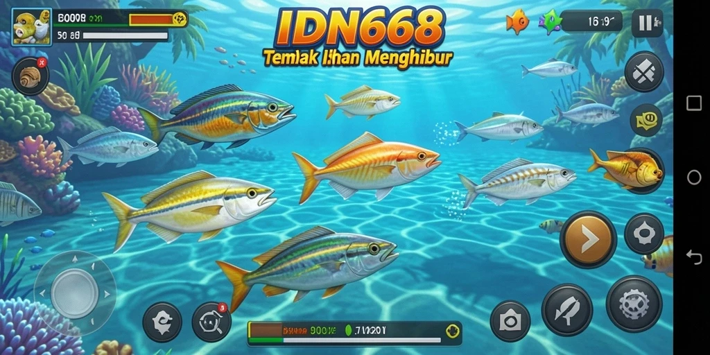 Tampilan gameplay Tembak Ikan yang seru dan menghibur.