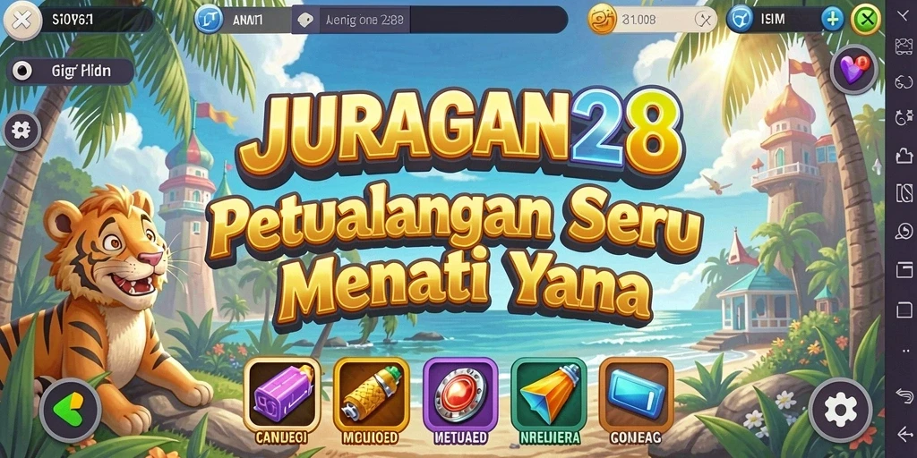 Tangkapan layar menunjukkan petualangan seru dalam JURAGAN28.