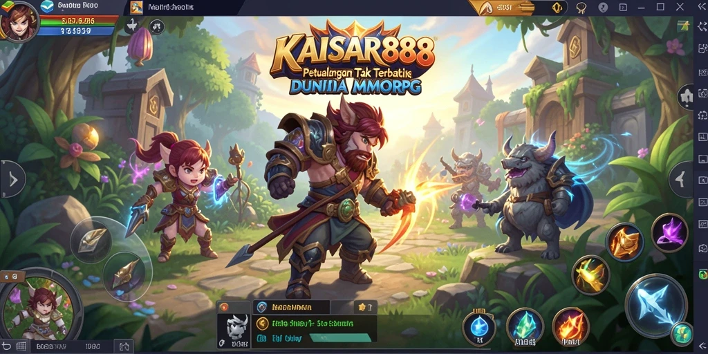 Tampilan gameplay seru di KAISAR888 dengan aksi petualangan mendebarkan.