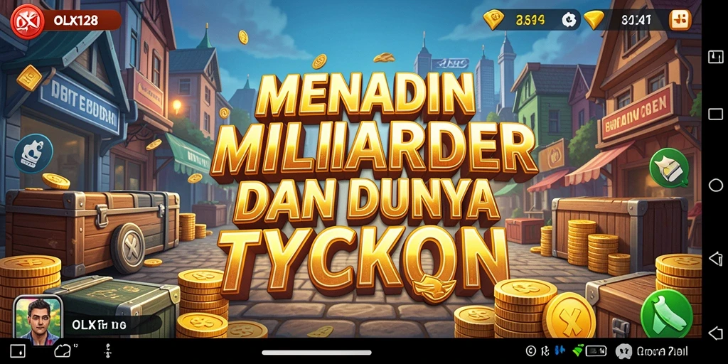 Tangkapan layar OLX128 menampilkan gameplay Tycoon yang seru.