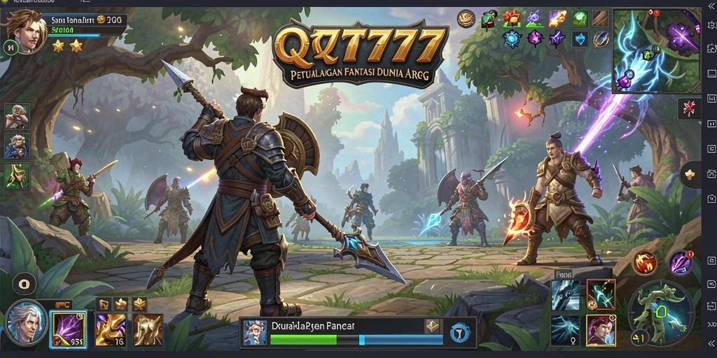 Tampilan gameplay QT777 yang mengasyikkan dalam petualangan ARPG.