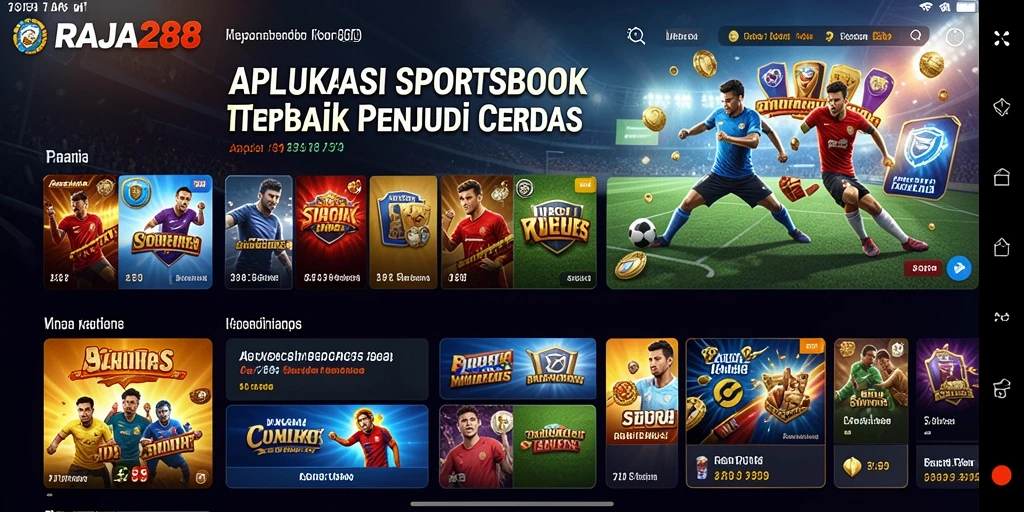 Screenshot RAJA288 menampilkan antarmuka taruhan yang interaktif dan informatif.