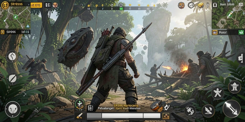 Tampilan gameplay menakjubkan dalam dunia Open World SR996.