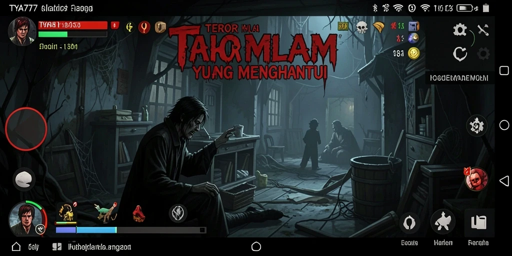 Gameplay menegangkan dengan suasana gelap yang menghantui.